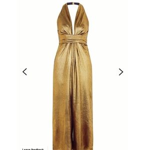 Top shop gold jumpsuit